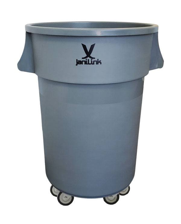 44 Gallon Trash Barrel & Dolly
