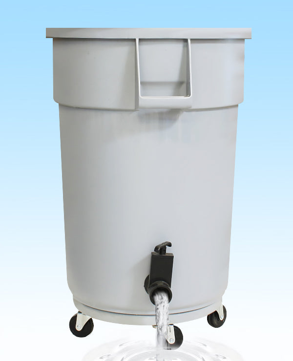 Drain Barrel With Dolly, Water Release Valve 32GAL/44GAL/55GAL