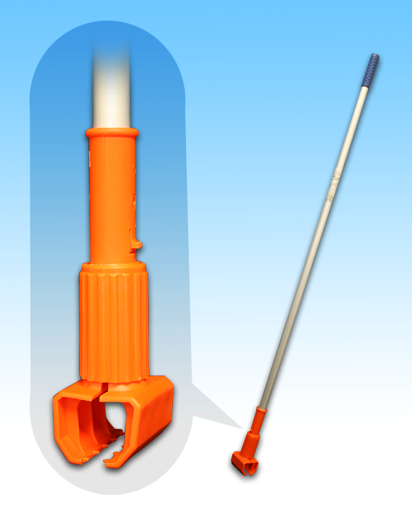 Saddle Mop Jaw w/Aluminum Handle