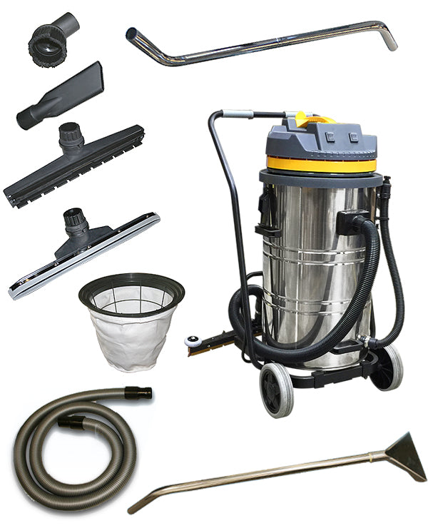 Vacuum (Wet Dry) JL 2 Motors Yellow 21 GAL