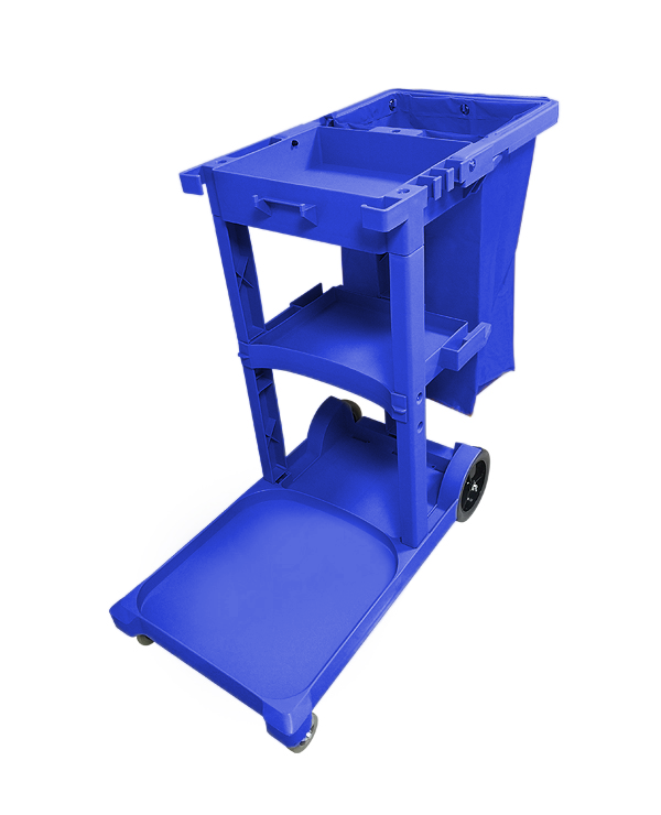 JL Blue Janitor Cart Without cover