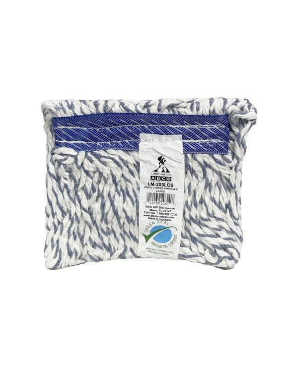 Candy-Striped Loop-End Finish Mop - Medium