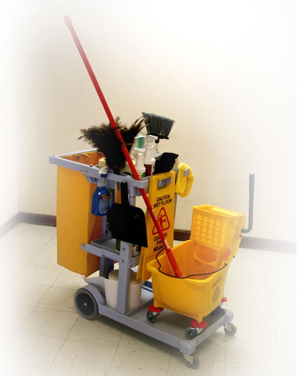 JL Grey Janitor Cart Without Cover