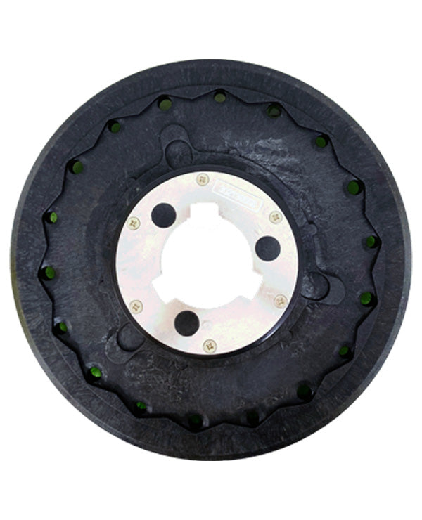 JL 15" GREEN ROTARY SCRUBBING BRUSH G/W