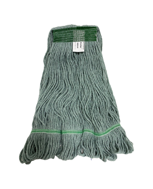 Earthkleen Wide Band Mop Medium Cotton / Synthetic Green