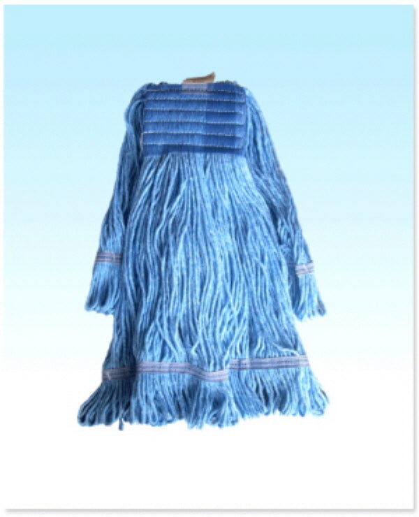 #90297 Wide Band Looped Mop Large Rayon Blue