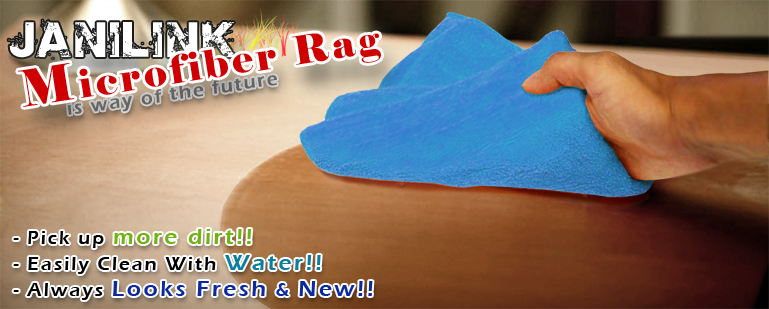 Janilink Microfiber rags - Blue