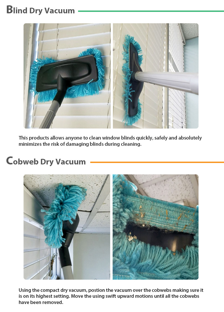 blind dry vacuum, cobweb dry vacuum.