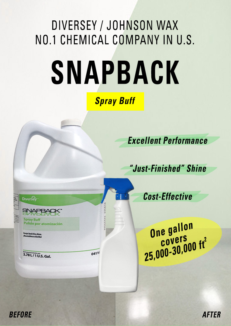 snap back the shine, spray buff, excellent performance, just finished shine, cost effective.