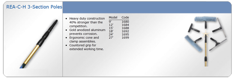 REACH 3 Section Poles